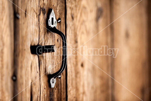 Old barn door latch