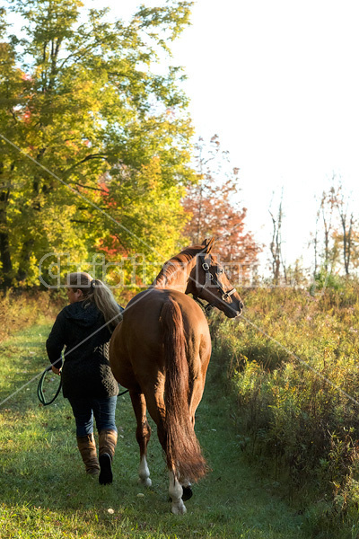 Photo of a woman and her horse