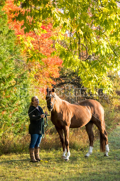 Photo of a woman and her horse