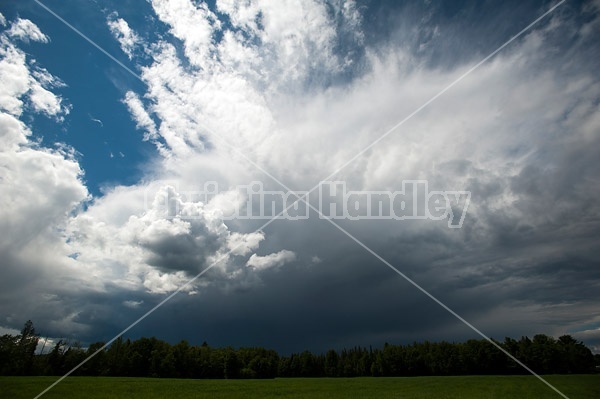 Big bold dramatic sky of a storm approaching