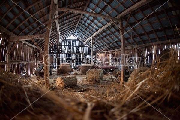 Old barn hayloft