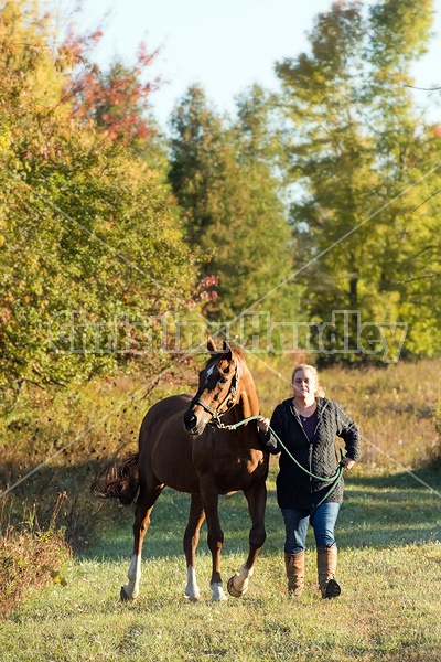 Photo of a woman and her horse