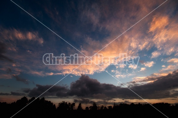 Photo of dramatic colored sky and clouds