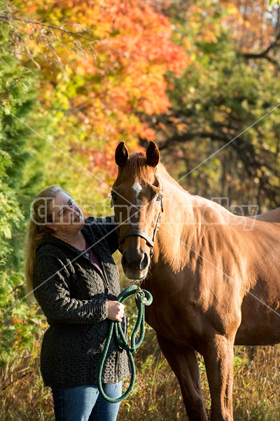 Photo of a woman and her horse